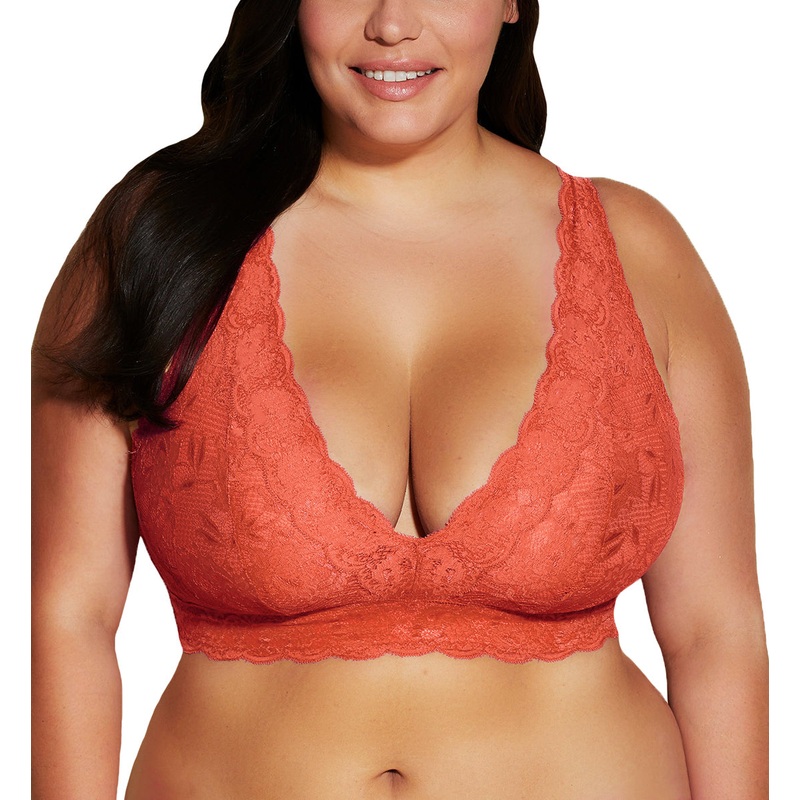 Cosabella Never Say Never SUPER CURVY Plungie Longline Bralette (NEVER1389) – Sahara