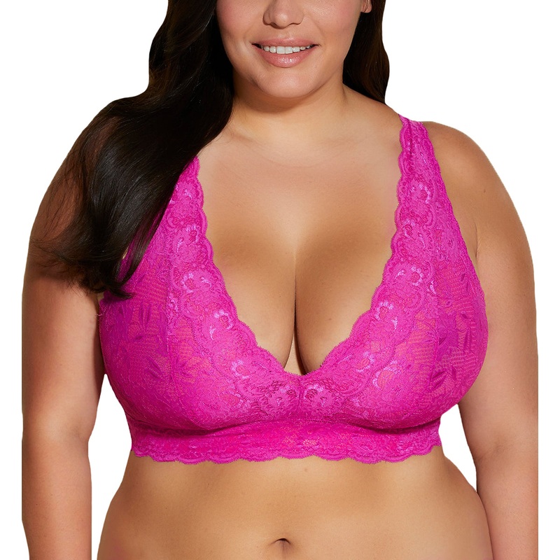 Cosabella Never Say Never Ultra CURVY Plungie Longline Bralette (NEVER1388) – Cape Fuchsia