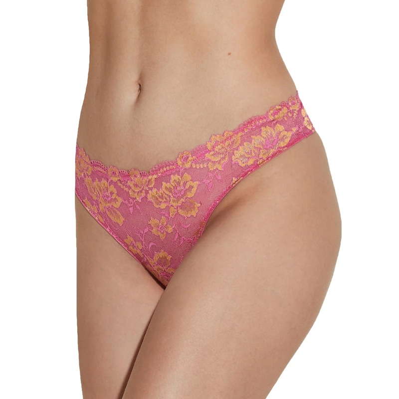 Cosabella Savona Low Rise Thong (SAVON0322) – Rani Pink/Gold