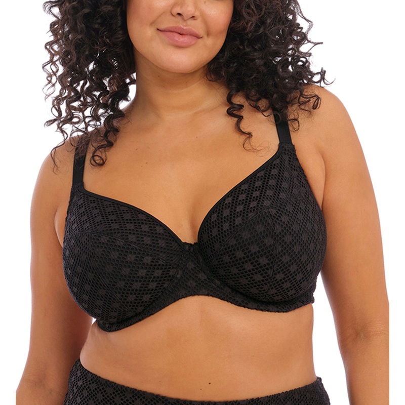 Elomi Bazaruto Plunge Underwire Bikini Top (ES800602) – Black