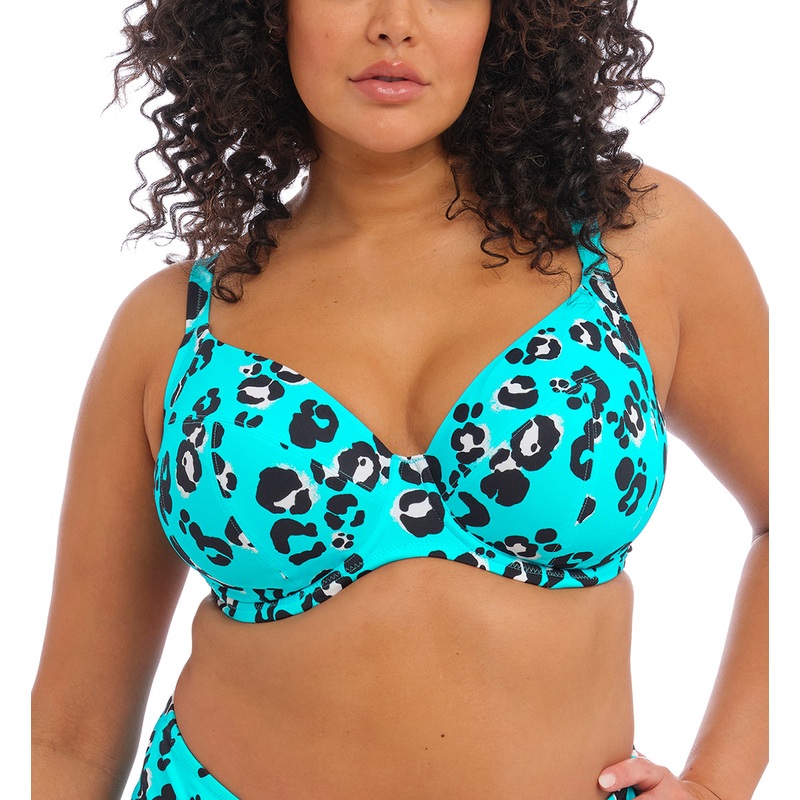Elomi Kotiya Plunge Underwire Bikini Top (ES800902) – Lagoon