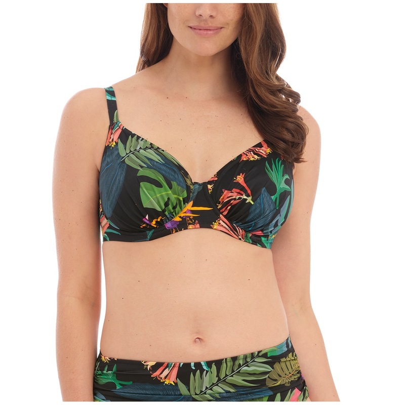 Fantasie Monteverde Gathered Full Cup Underwire Bikini Top (500701) – Black