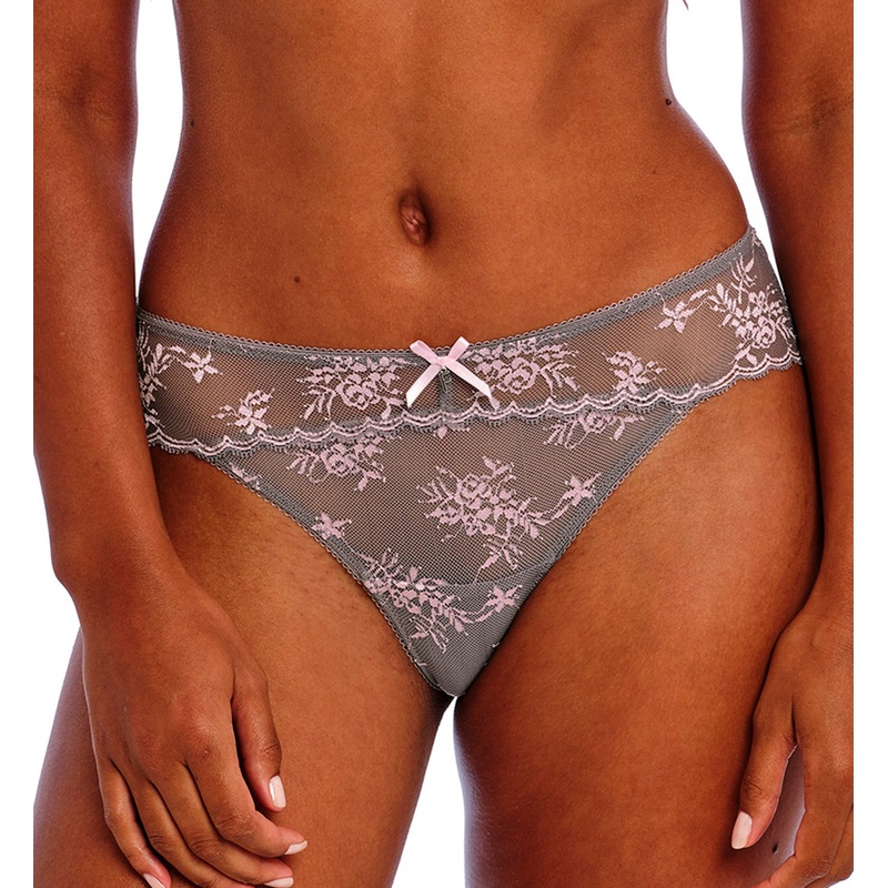 Freya Offbeat Decadence Lace Panty Brief (402550) – Grey/Pink