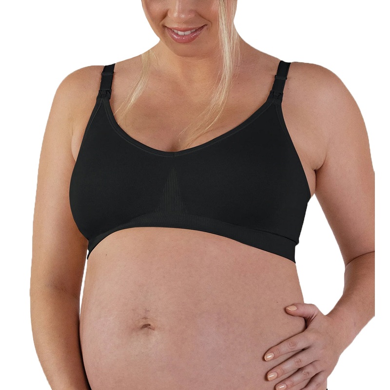 BRAVADO! DESIGNS Body Silk Seamless Nursing Bra (1401V) – Black