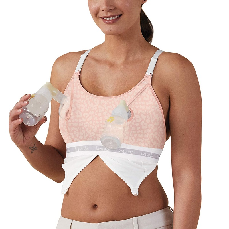 BRAVADO! DESIGNS Clip & Pump Hands-Free Bra Accessory (9301XJ2) – Pink Leopard