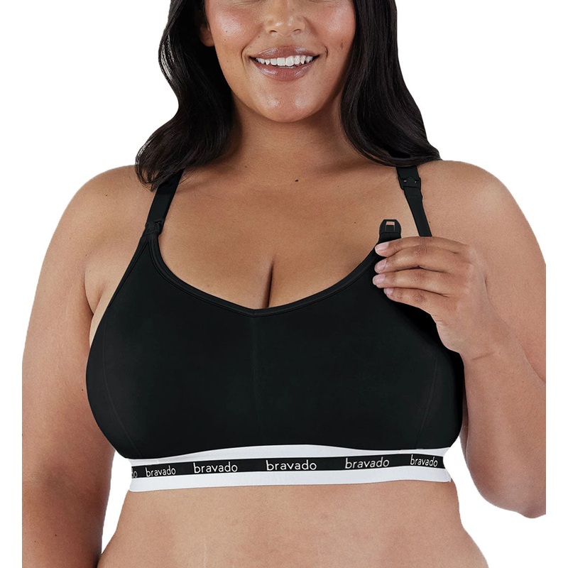 BRAVADO! DESIGNS Full Cup EXTENDED Original Nursing Bra (1016V) – Black