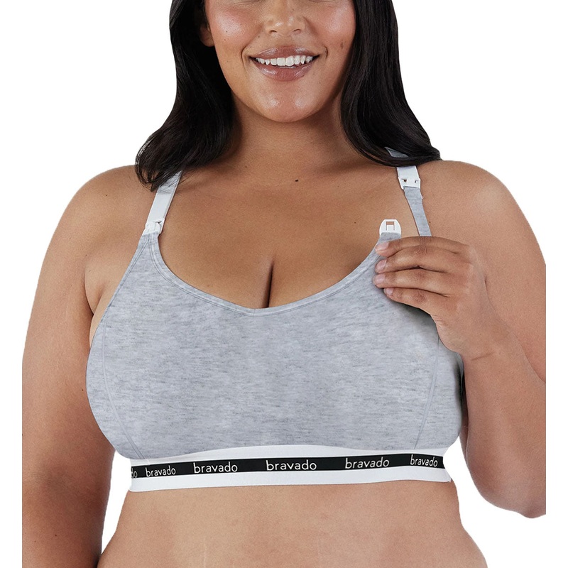 BRAVADO! DESIGNS Full Cup EXTENDED Original Nursing Bra (1016V) – Dove Heather
