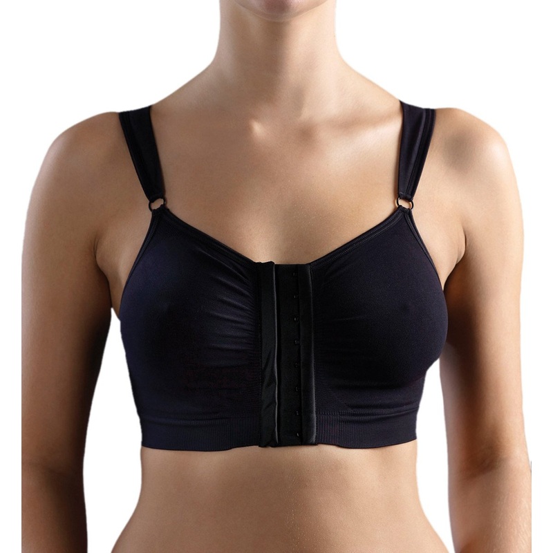 Carefix Bella Front Closure Comfort/Sleep Bra (321250) – Black
