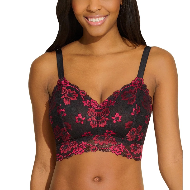 Cosabella Savona Curvy Longline Bralette (SAVON1382) – Black/Fragolino