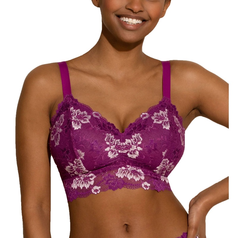 Cosabella Savona Curvy Longline Bralette (SAVON1382) – Swiss Beet/White