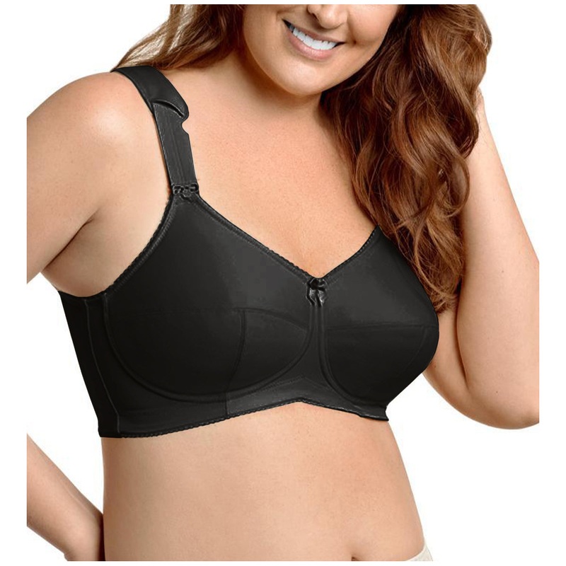 Elila Kaylee 3-Part Cup Full Support Softcup Bra (1505) – Black