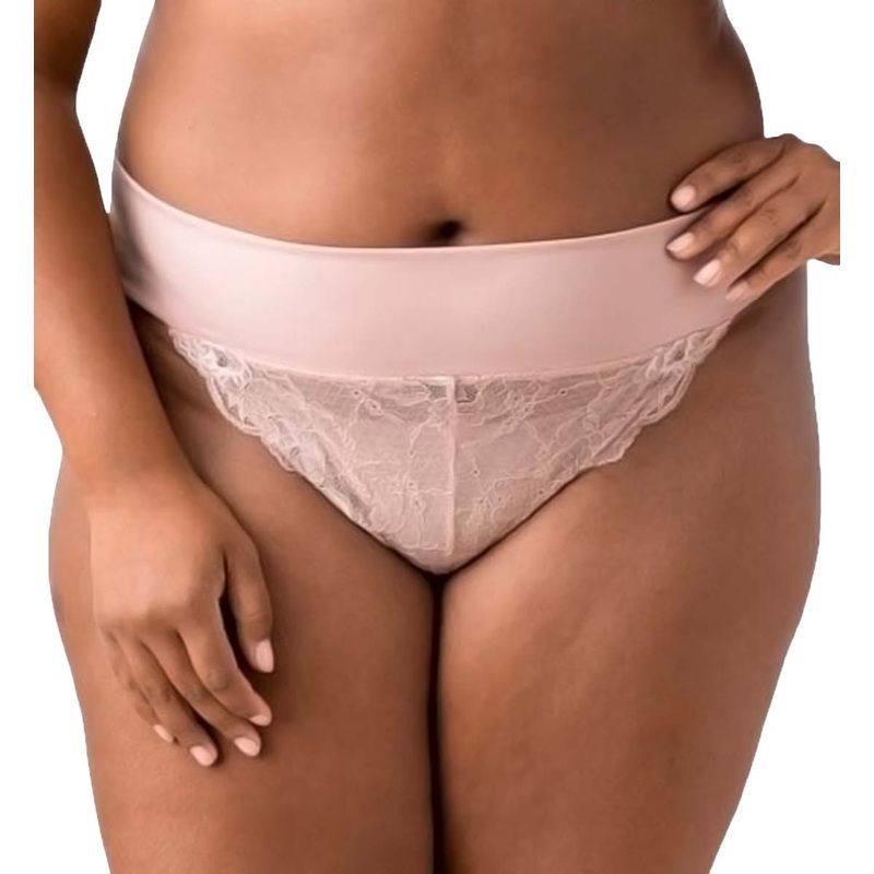 Elila Mid Rise Lace Tanga Panty (3903) – Dusty Rose