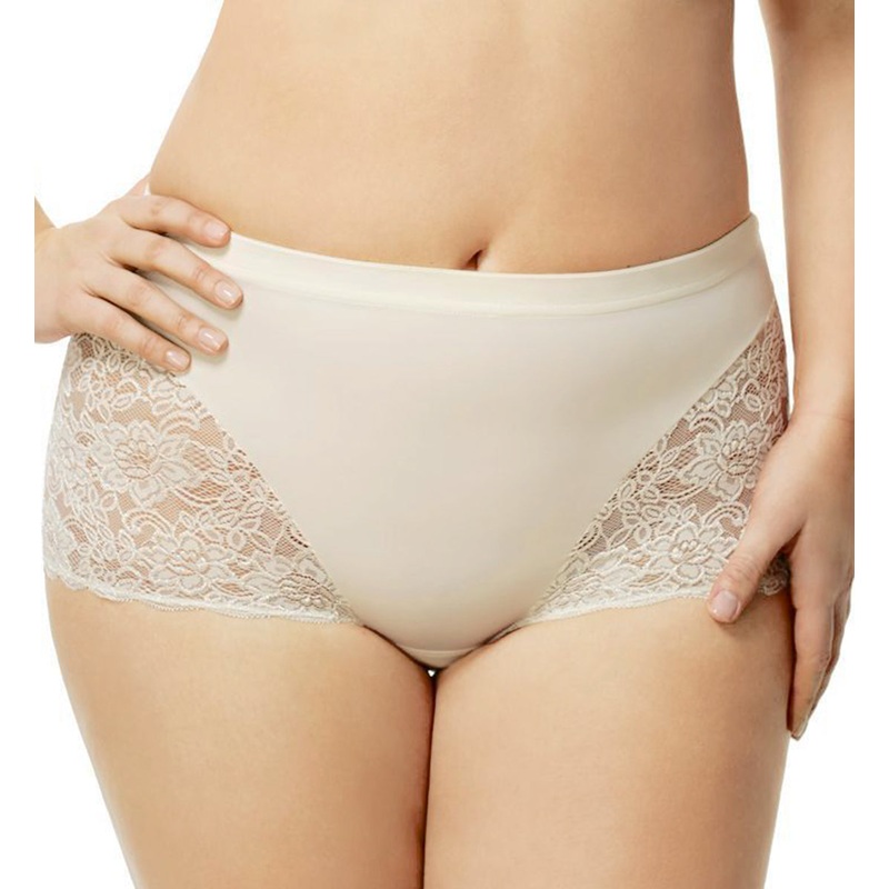 Elila Stretch Lace Cheeky Full Panty (3311) – Ivory