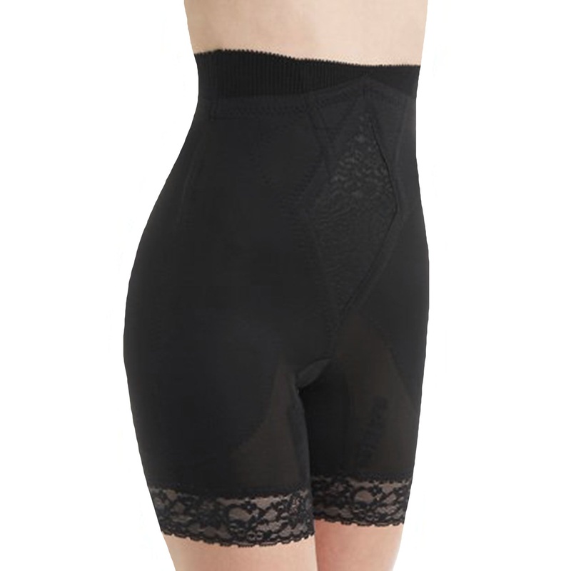 Rago Medium Control High Waist Long Leg Shaper (6206) – Black
