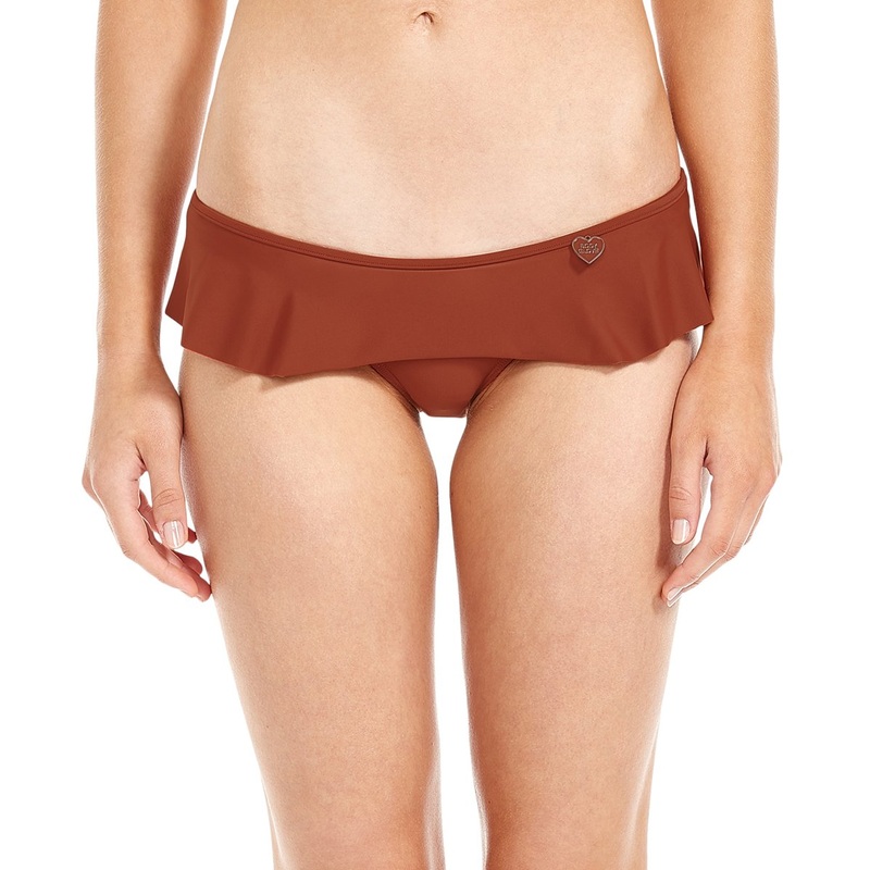 Body Glove Smoothies Lily Mid Rise Frilled Bikini Brief (39506137) – Terracotta