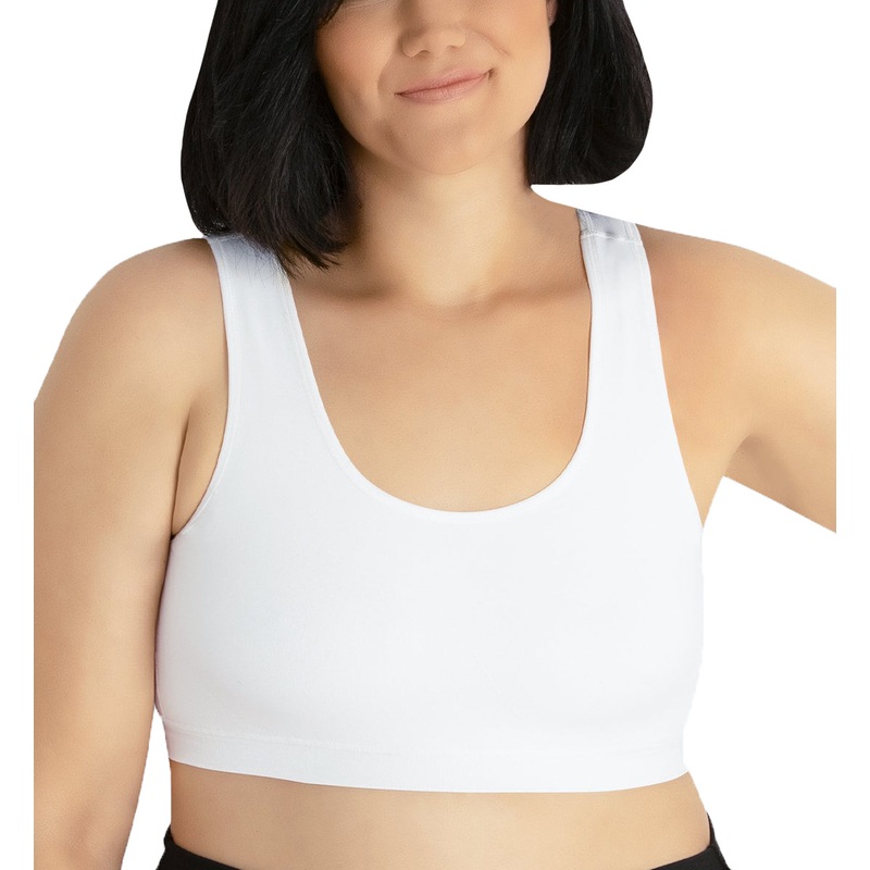 Leading Lady All Around Support Comfort Sports Bra (5504) – White