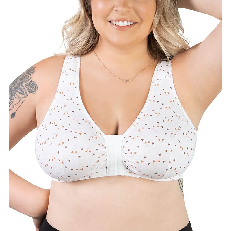 Leading Lady Meryl Cotton Front Closure Bra (110) – Toasted Toffee Triangle
