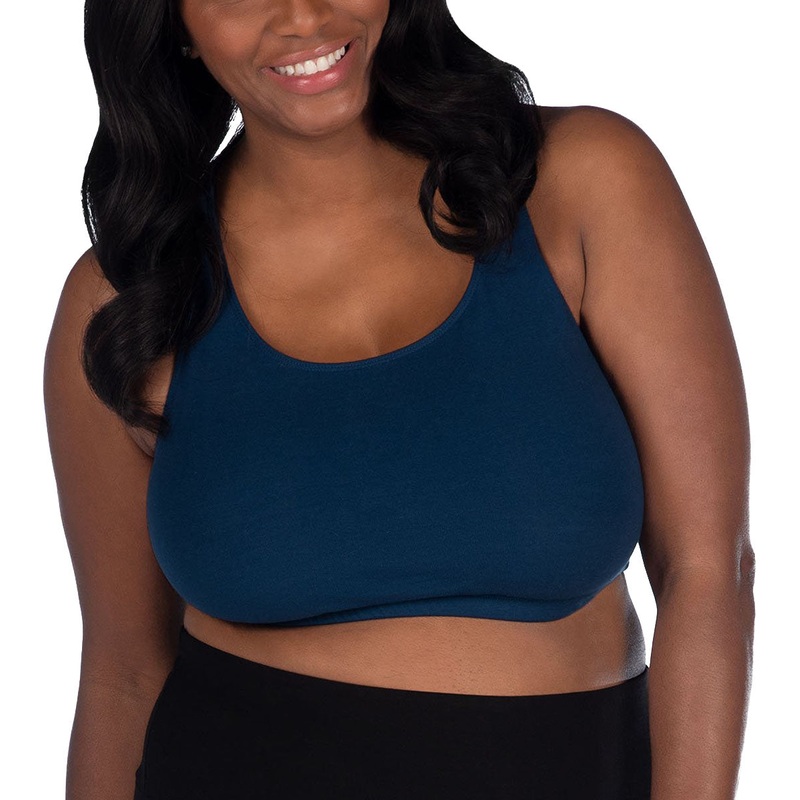 Leading Lady Serena Wirefree Racerback Sports Bra (514) – Navy