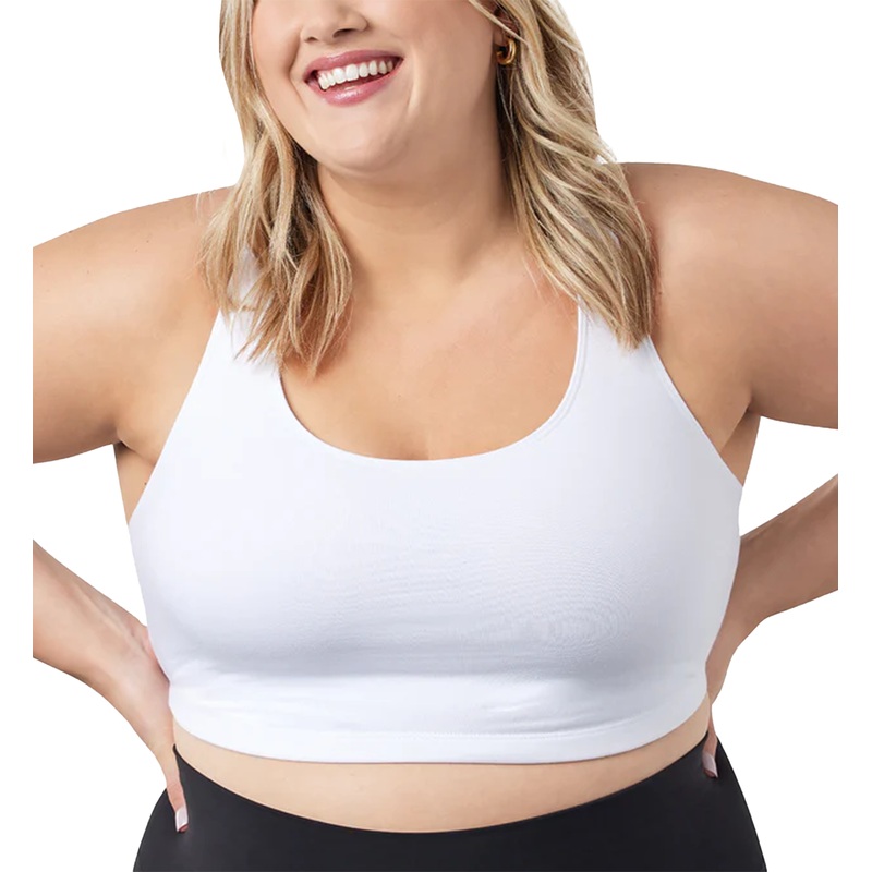Leading Lady Serena Wirefree Racerback Sports Bra (514) – White