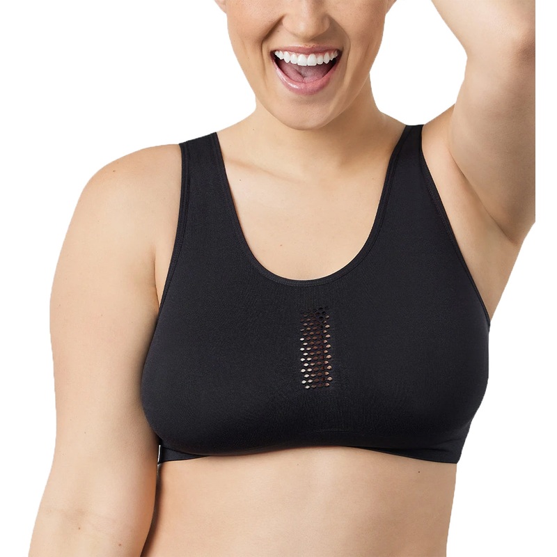 Leading Lady Steffi Cooling Sporty Bralette (5522) – Black