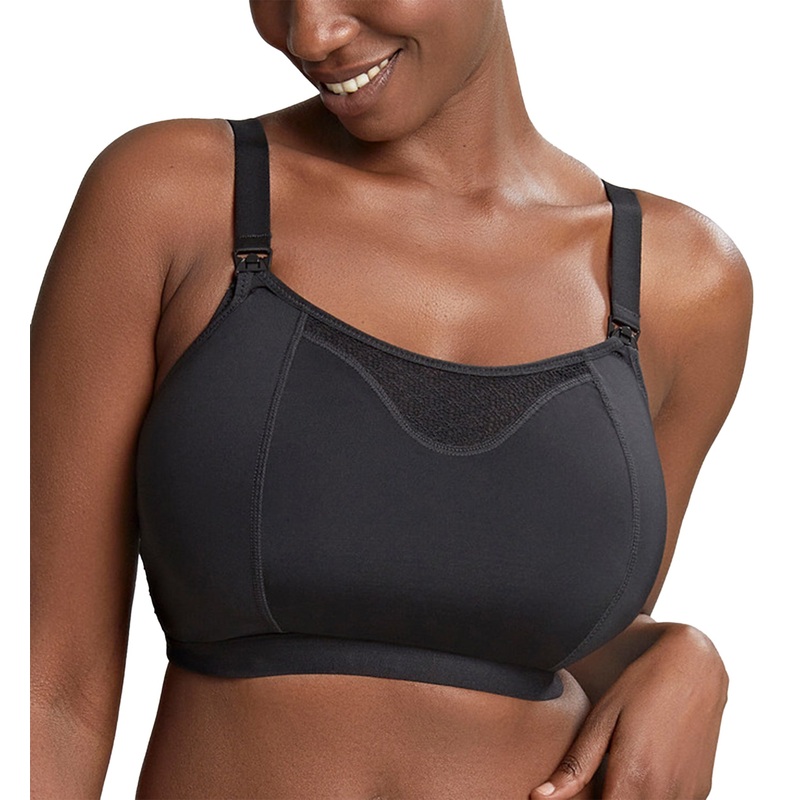 Panache Katherine Non-Wire Molded Crop Nursing Bra (10391) – Black