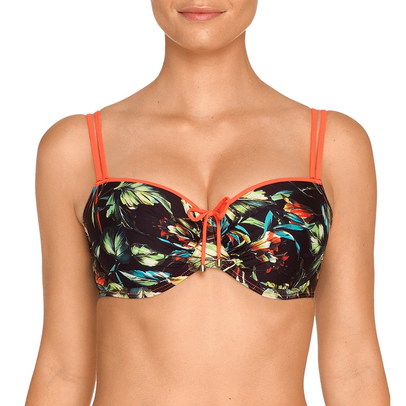 PrimaDonna Biloba Padded Balcony Underwire Bikini Top (4004116) – Exotic Night