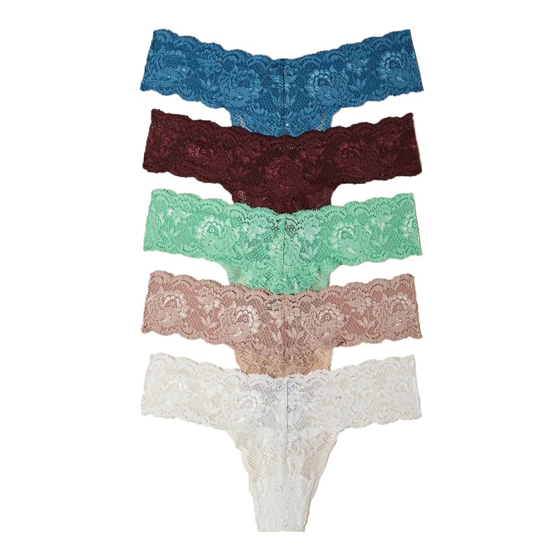 Cosabella Never Say Never 5 PACK Cutie Low Rise Thongs (NSNPK5321) – Malawi/Vino/Ghana/Sette/Ivory