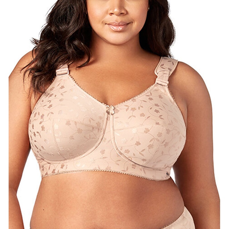 Elila Sidney Jacquard Full Support Softcup Bra (1305) – Nude