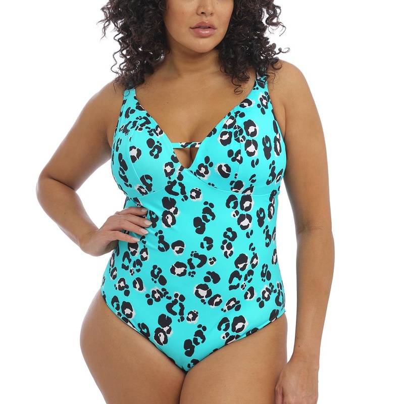 Elomi Kotiya Plunge Non Wire One Piece Swimsuit (ES800943) – Lagoon