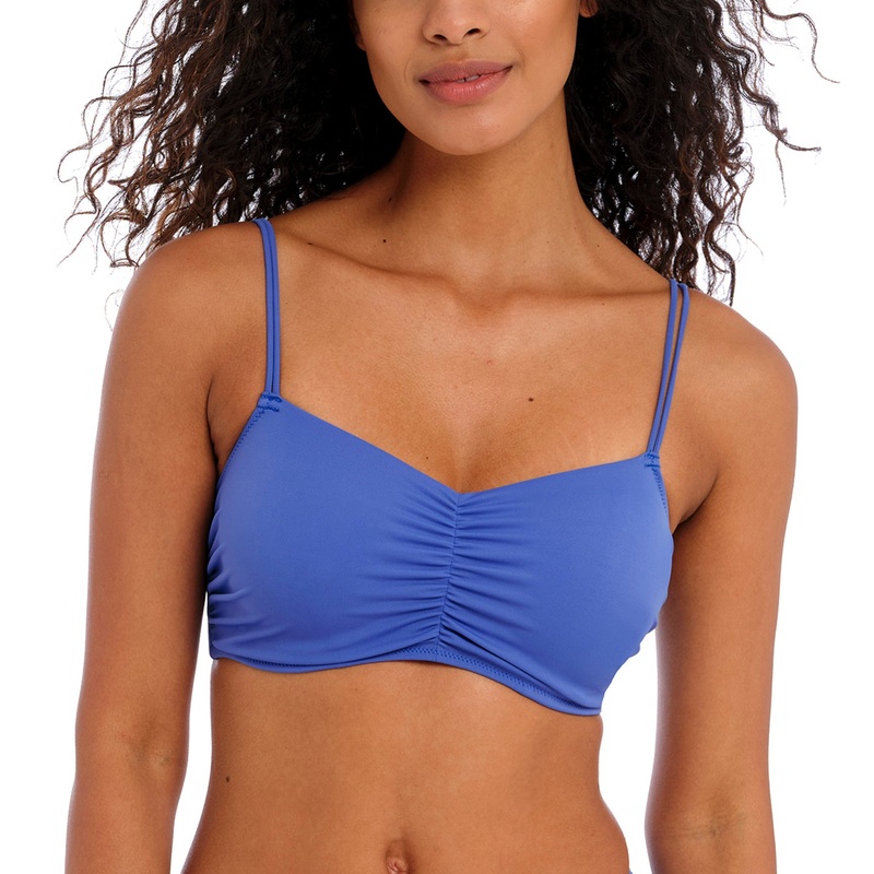 Freya Jewel Cove Convertible Underwire Bralette Bikini Top (7239) – Plain Azure