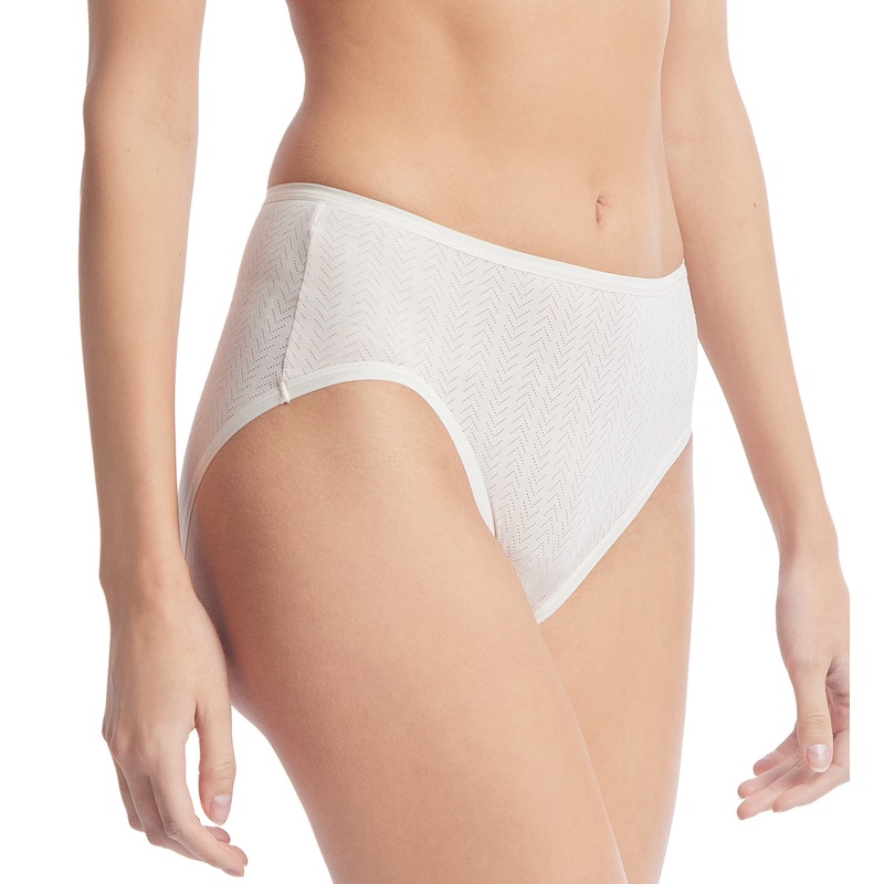Hanky Panky MoveCalm High Waisted Brief (2P2264) – Pearl/Marshmallow