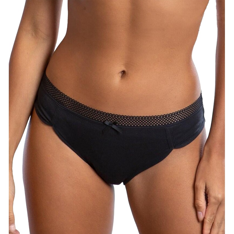 Pour Moi Love To Lounge Cotton Brief (20103) – Black