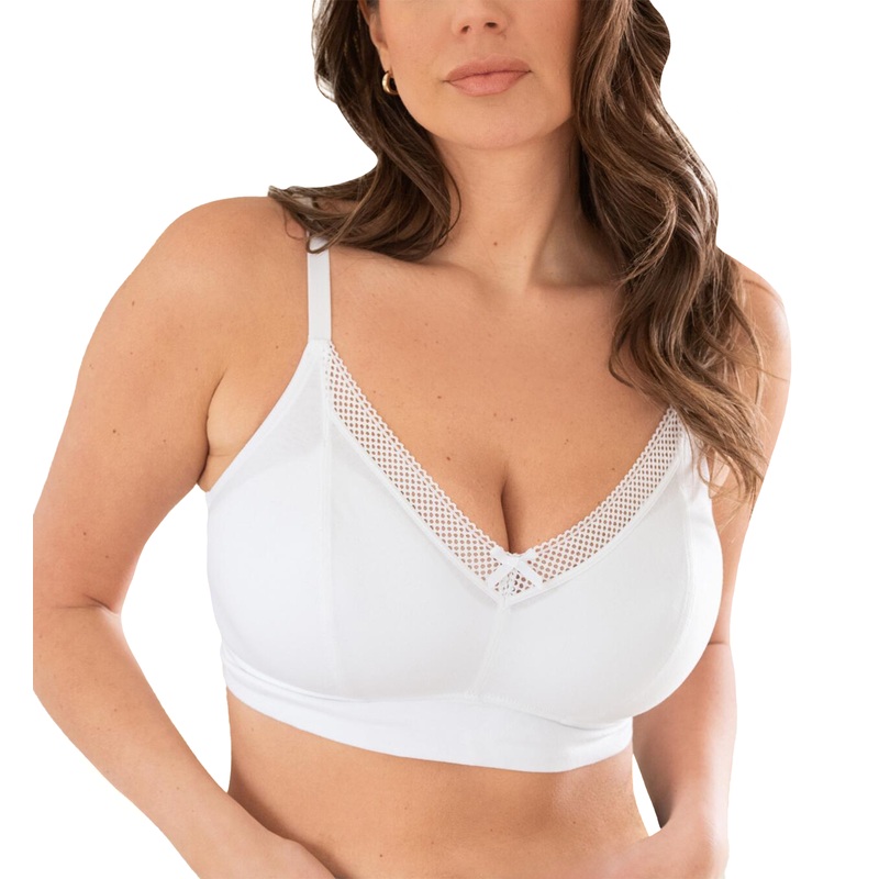 Pour Moi Love To Lounge Cotton Non-Wired Bra (20101) – White