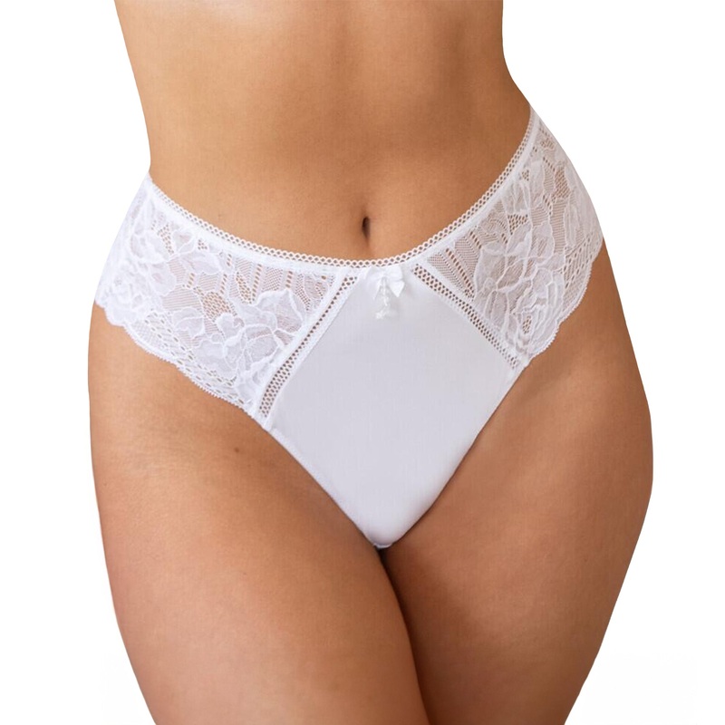 Pour Moi Ooo La La High Waist Brazilian Brief (28603) – White