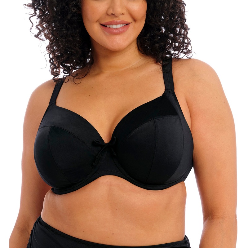 Elomi Plain Sailing Plunge Underwire Bikini Top (ES7284) – Black