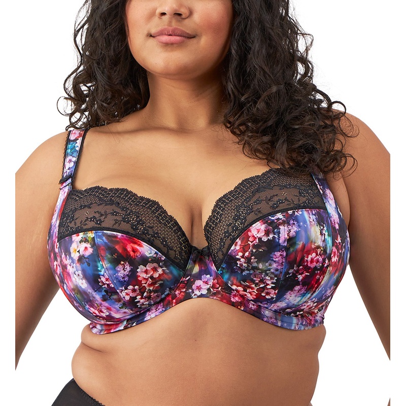 Elomi Lucie Banded Stretch Lace Plunge Underwire Bra (4490) – Cherry Blossom