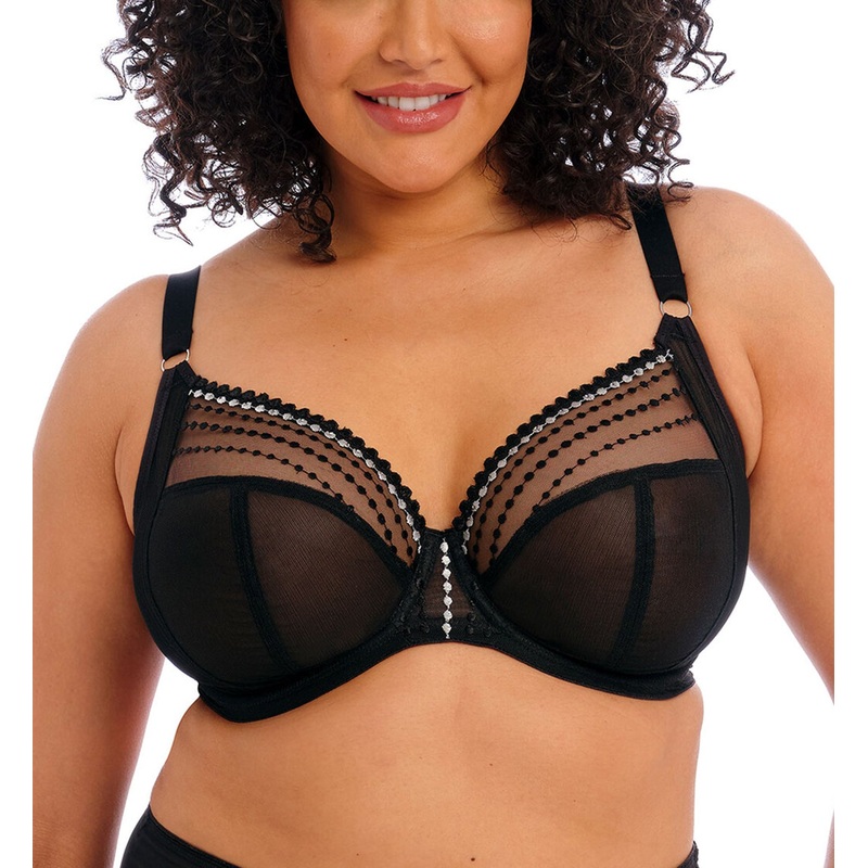 Elomi Matilda Banded Plunge Underwire Bra (8900) – Black