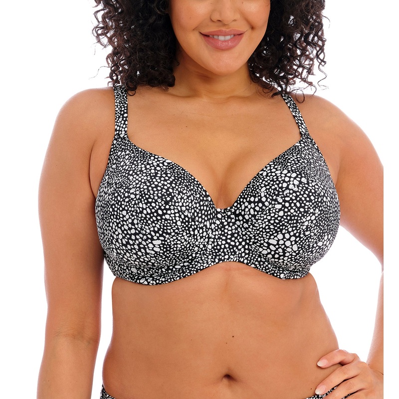 Elomi Pebble Cove Plunge Underwire Bikini Top (ES801102) – Black