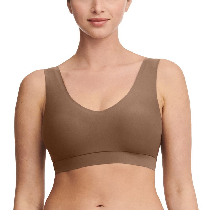 Chantelle Softstretch Padded V-Neck Bra Top (C16A10) – Cocoa