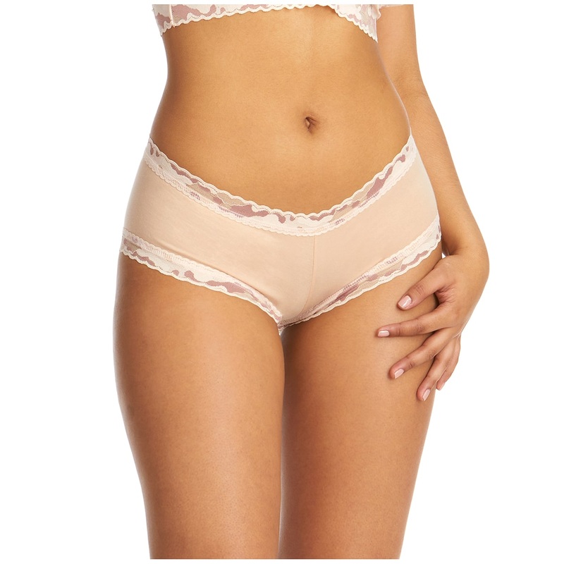 Hanky Panky Camo Cotton Boyshort (891234) – Vanilla/Desert Rose