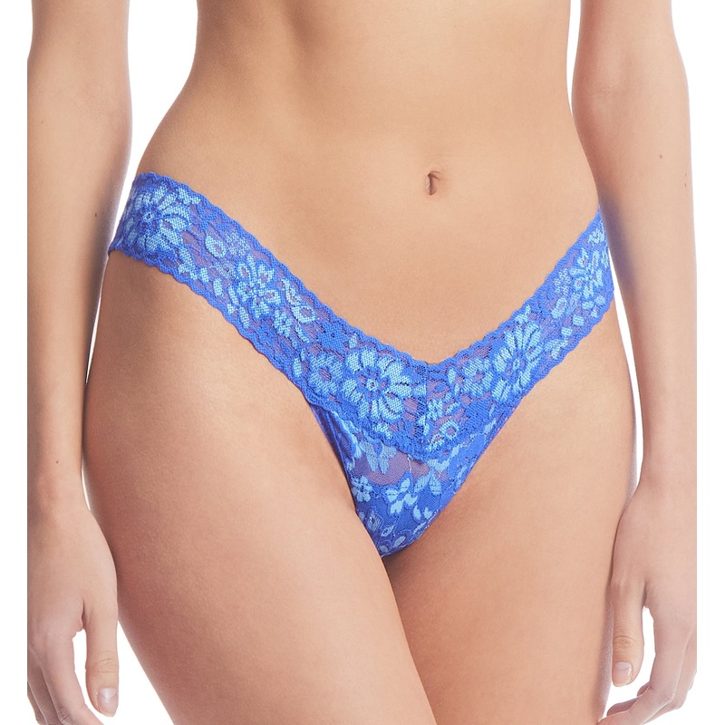 Hanky Panky Daily Lace Cross-Dye Low Rise Thong (791054) – Blueberries/Butterfly