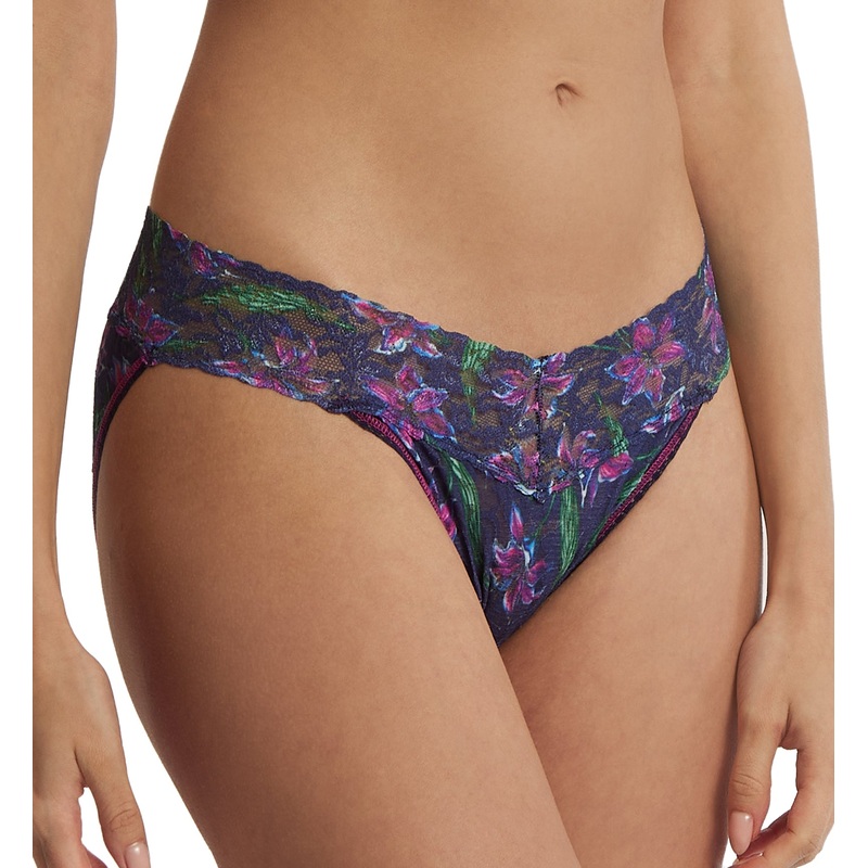 Hanky Panky Signature Lace Printed V-kini (PR482374) – Twilight Blooms