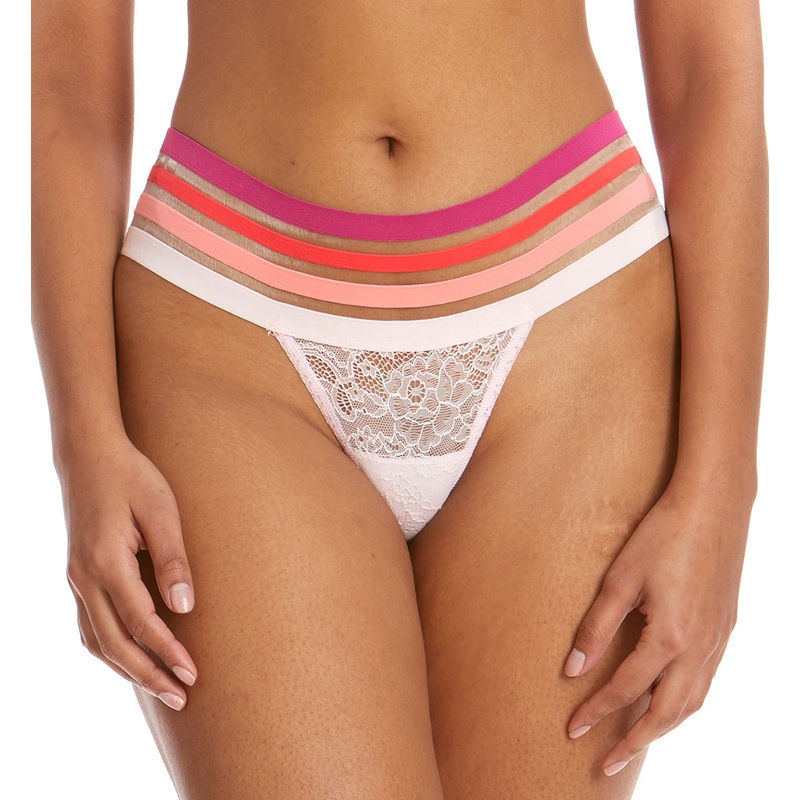 Hanky Panky Sunset Stripe Modern Low Rise Thong (6G1312) – Rosy Peach