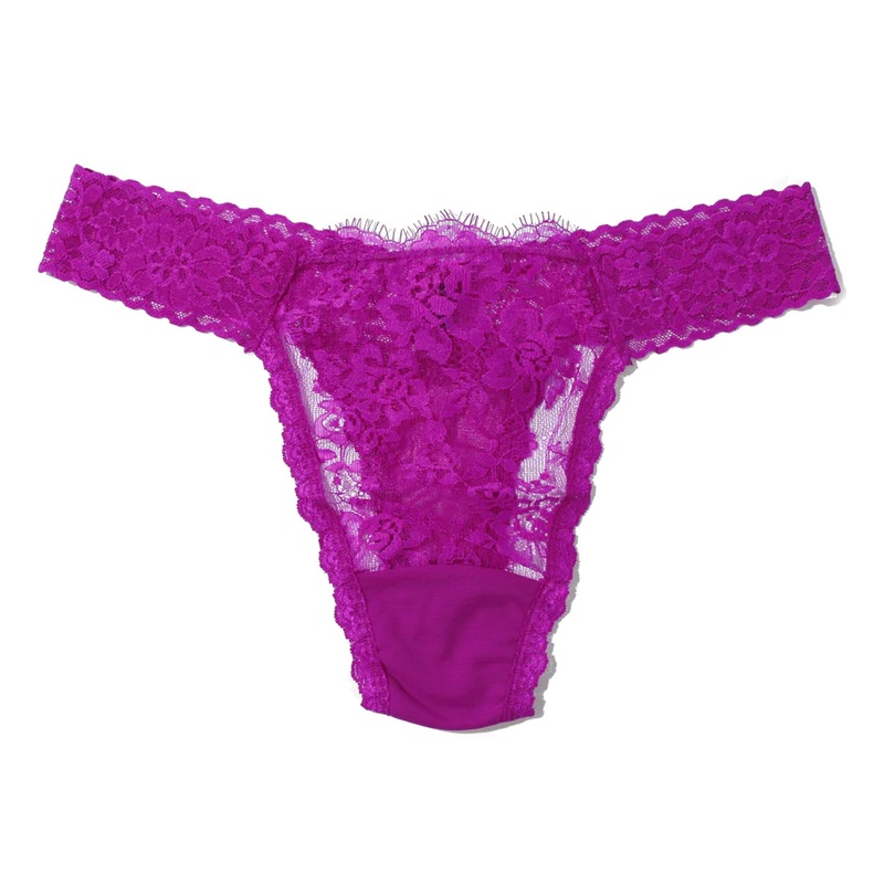 Hanky Panky X Prabal Gurung Eyelash Original Rise Thong (7E1836) – Countess Pink