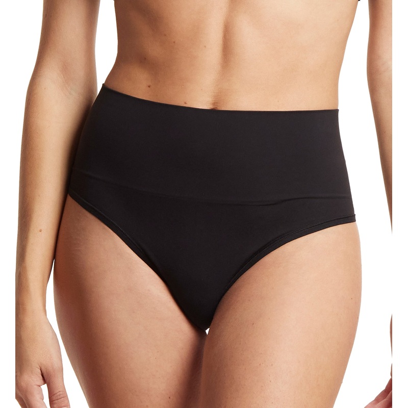 Hanky Panky Body Mid Rise Thong (4H1921) – Black