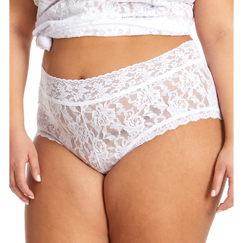 Hanky Panky Signature Lace Wideband Boyshort PLUS (481281X) – White