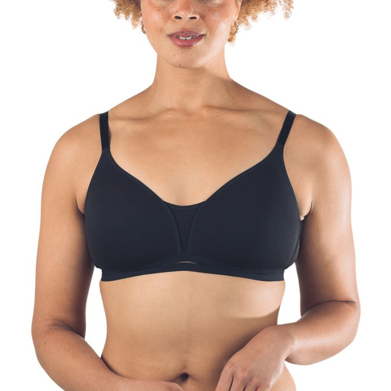 Royce Posie Non-Wire Convertible T-shirt Bra (8031) – Black