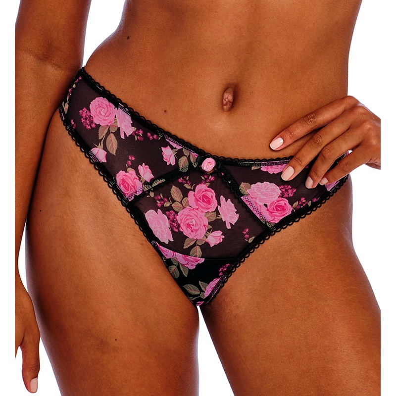 Freya Rose Blossom Brief Panty (402450) – Black Rose