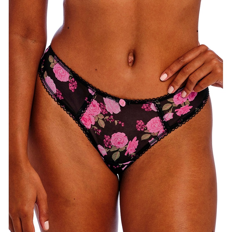 Freya Rose Blossom Thong (402470) – Black Rose
