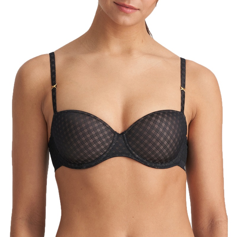 Marie Jo Channing Balcony Padded Underwire Bra (0122249) – Black